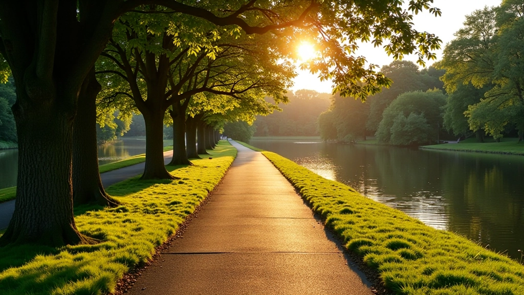 Starting point on Ennis riverside path